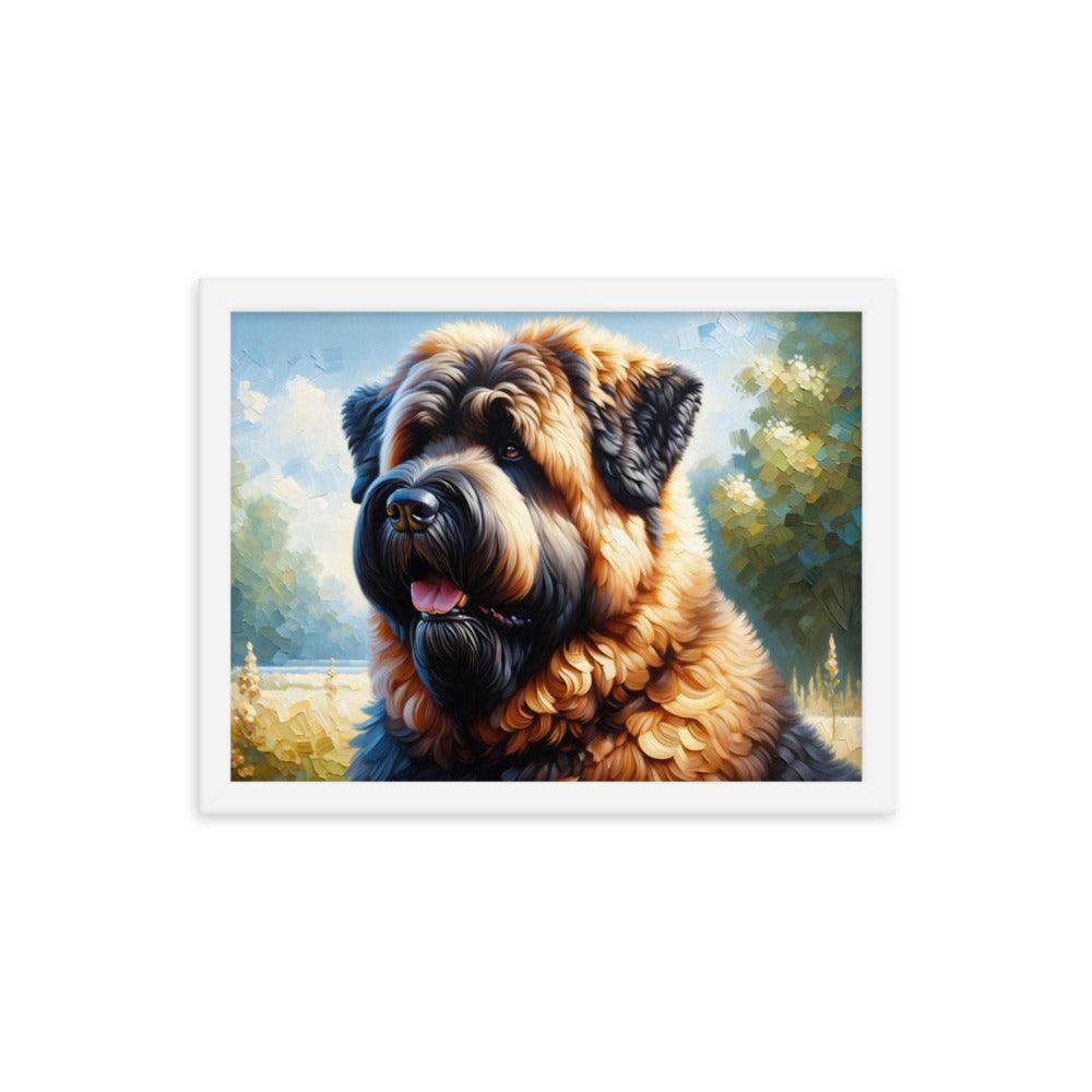 Bouvier des Flandres Loyal Companion Portrait Framed Poster - Oh Posters