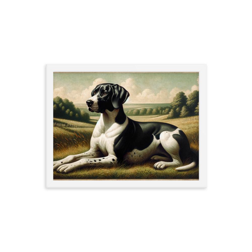 Braque d'Auvergne Classic Portrait Framed Poster - Oh Posters
