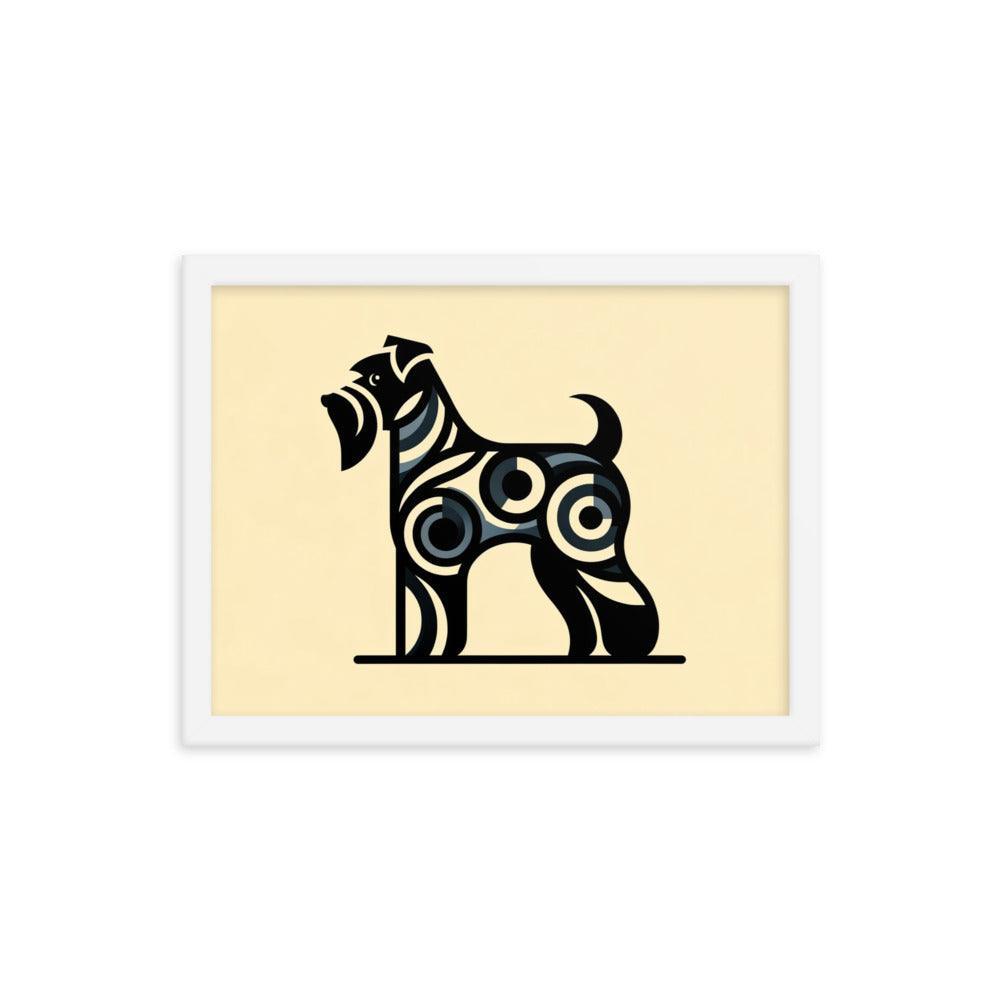 Cesky Terrier Modern Simple Forms and Minimalist Art Framed Poster - Oh Posters