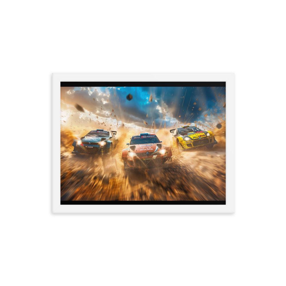 Mud Splash Rally Championship Action Framed Poster - Oh Posters