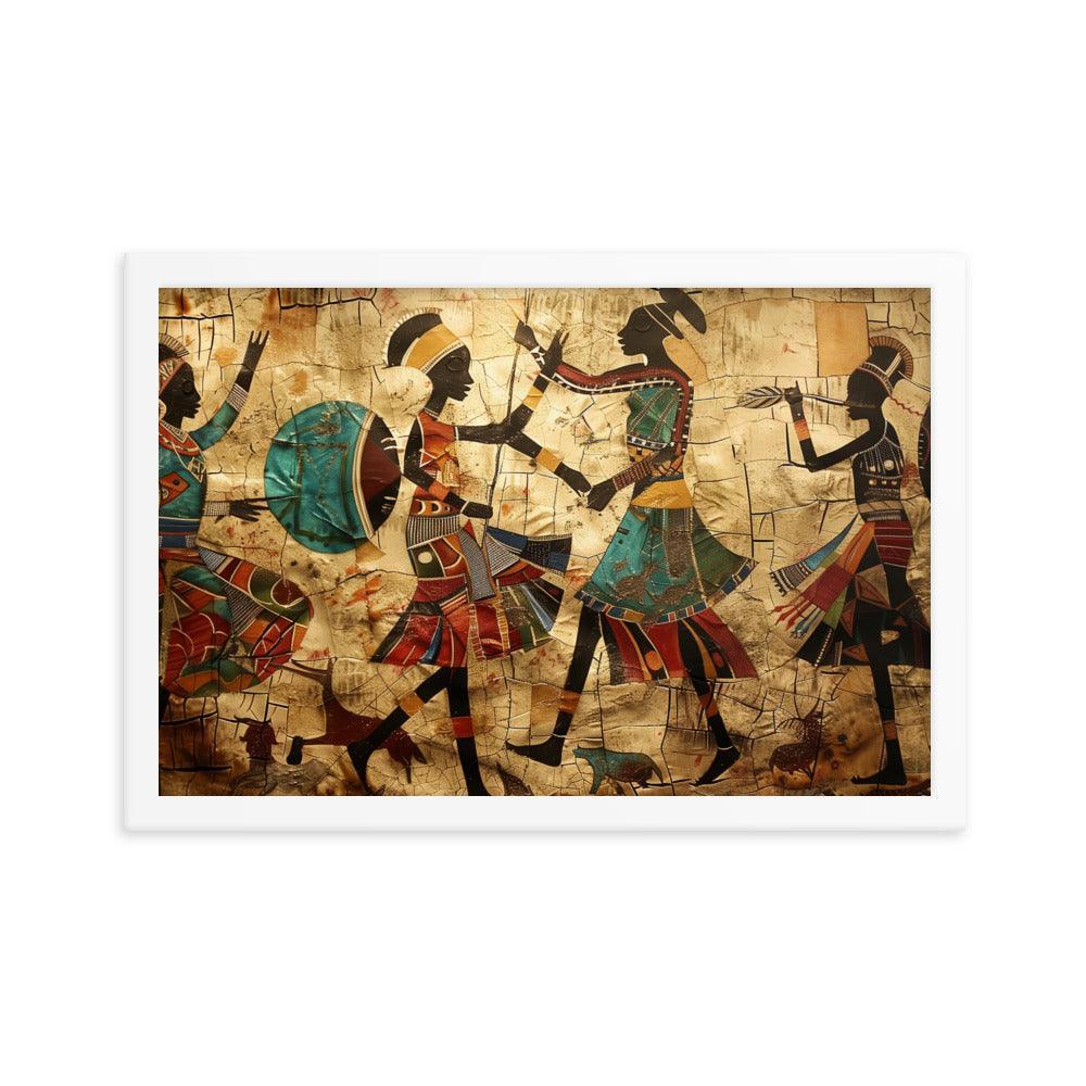 Kenya Traditional African Dance Art Framed Poster - Oh Posters