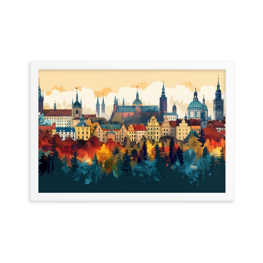 Poland Autumn Cityscape Framed Poster - Oh Posters