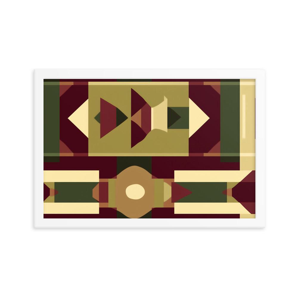 Geometric Art Rich Tribal Patterns Framed Poster - Oh Posters