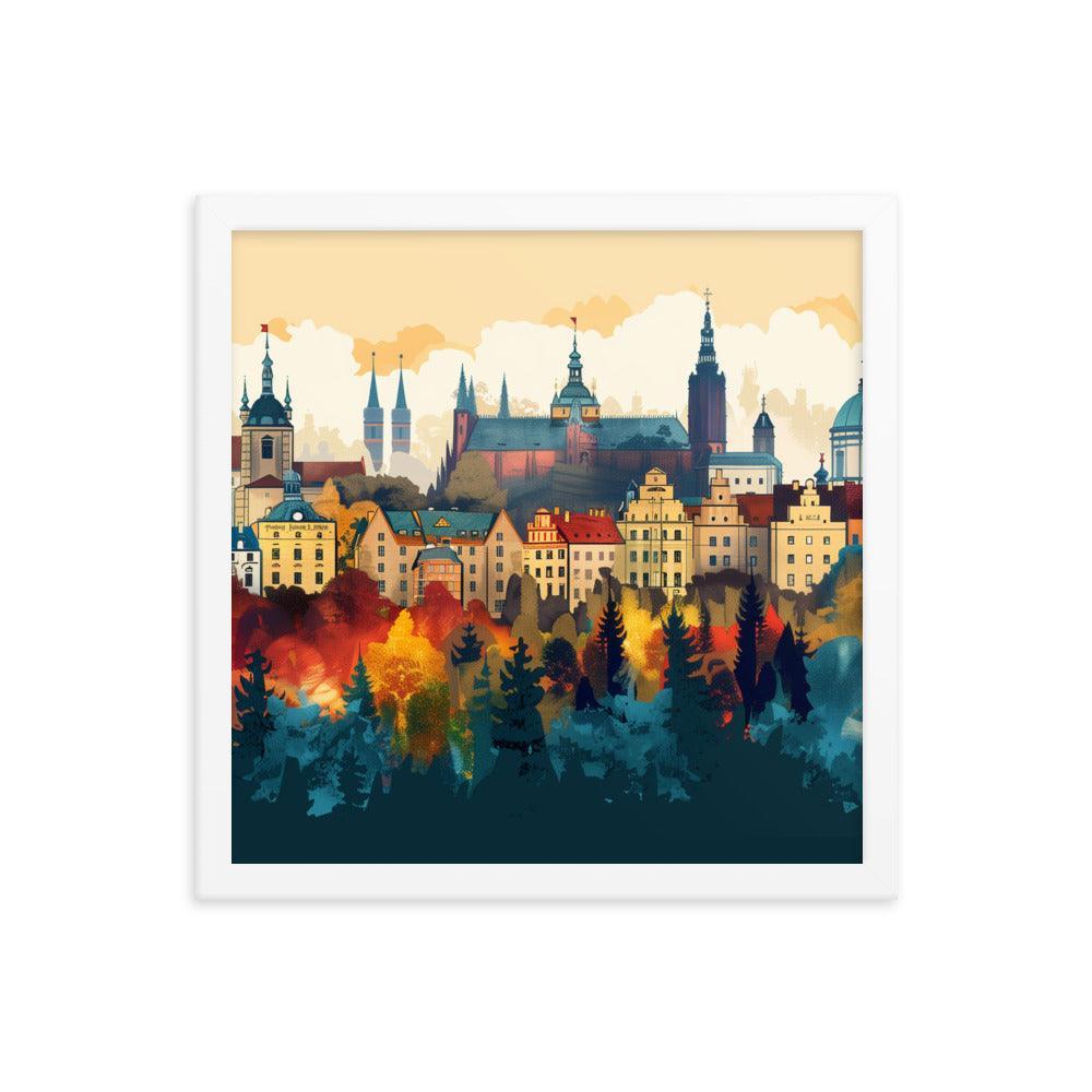 Poland Autumn Cityscape Framed Poster - Oh Posters