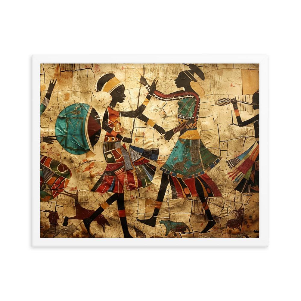 Kenya Traditional African Dance Art Framed Poster - Oh Posters