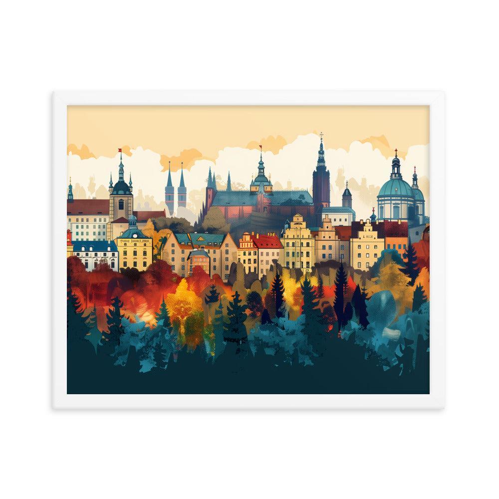 Poland Autumn Cityscape Framed Poster - Oh Posters