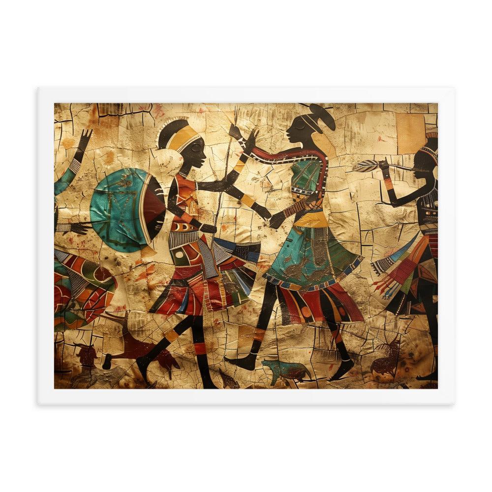 Kenya Traditional African Dance Art Framed Poster - Oh Posters