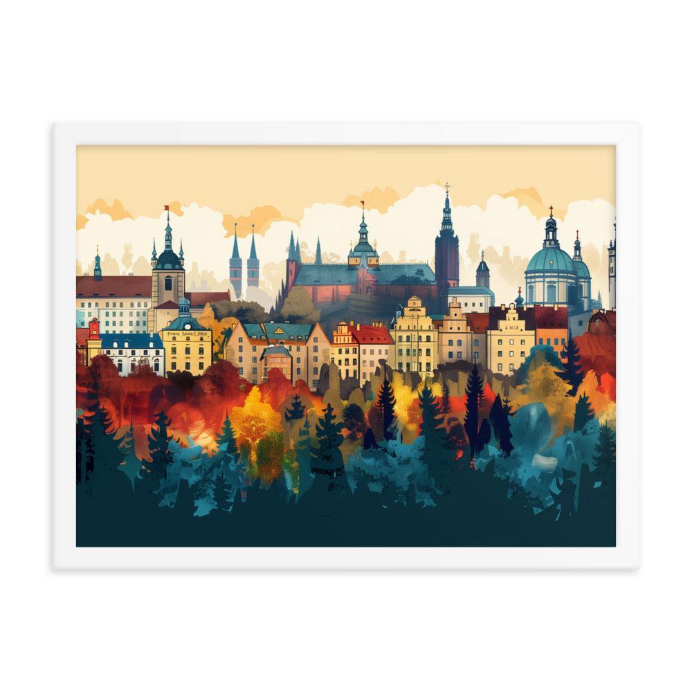 Poland Autumn Cityscape Framed Poster - Oh Posters