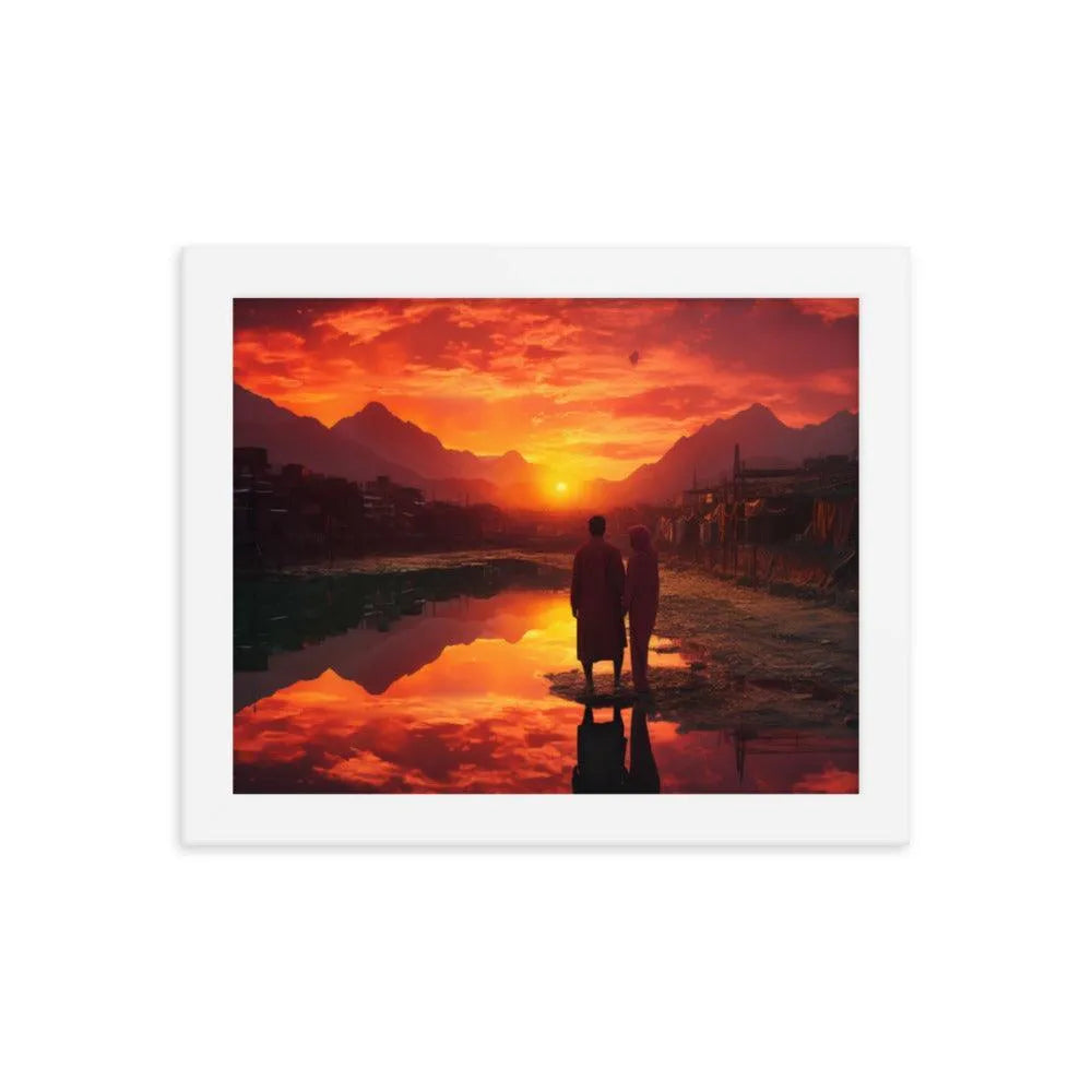 Pakistan Sunset Framed Poster - Oh Posters