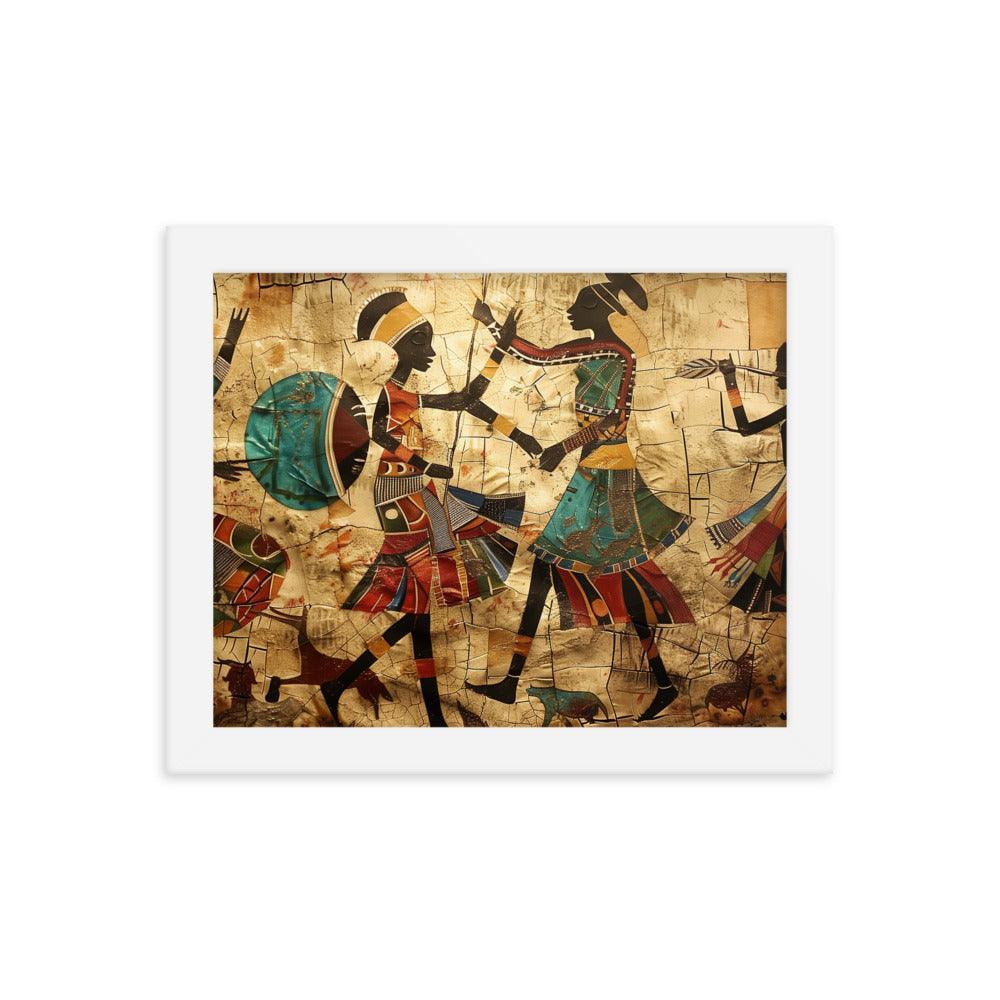 Kenya Traditional African Dance Art Framed Poster - Oh Posters