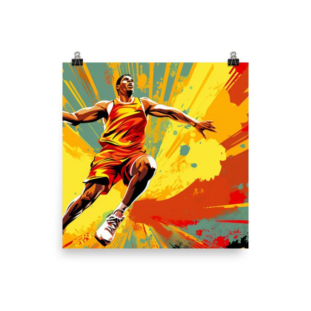 Dynamic Slam Dunk Basketball Action Poster - Oh Posters