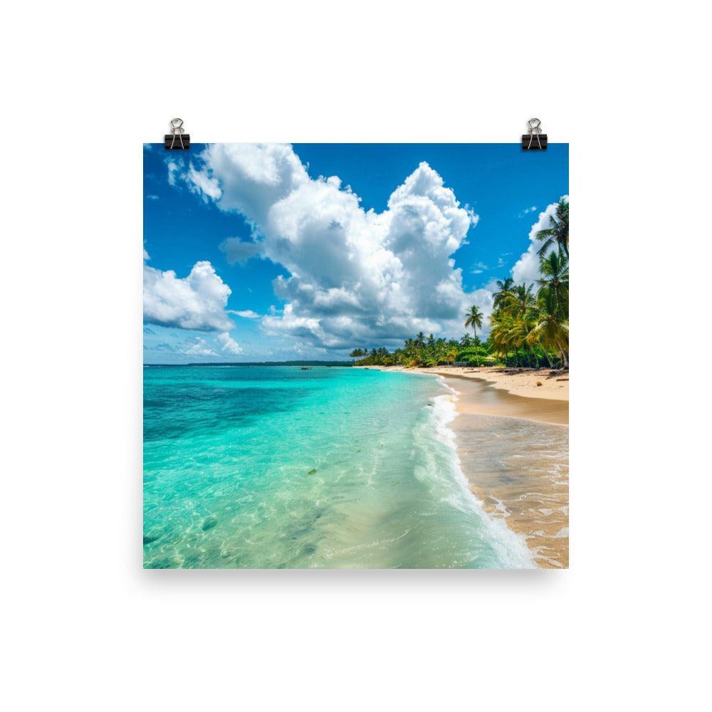 Dominican Republic Tropical Beach Paradise Poster - Oh Posters