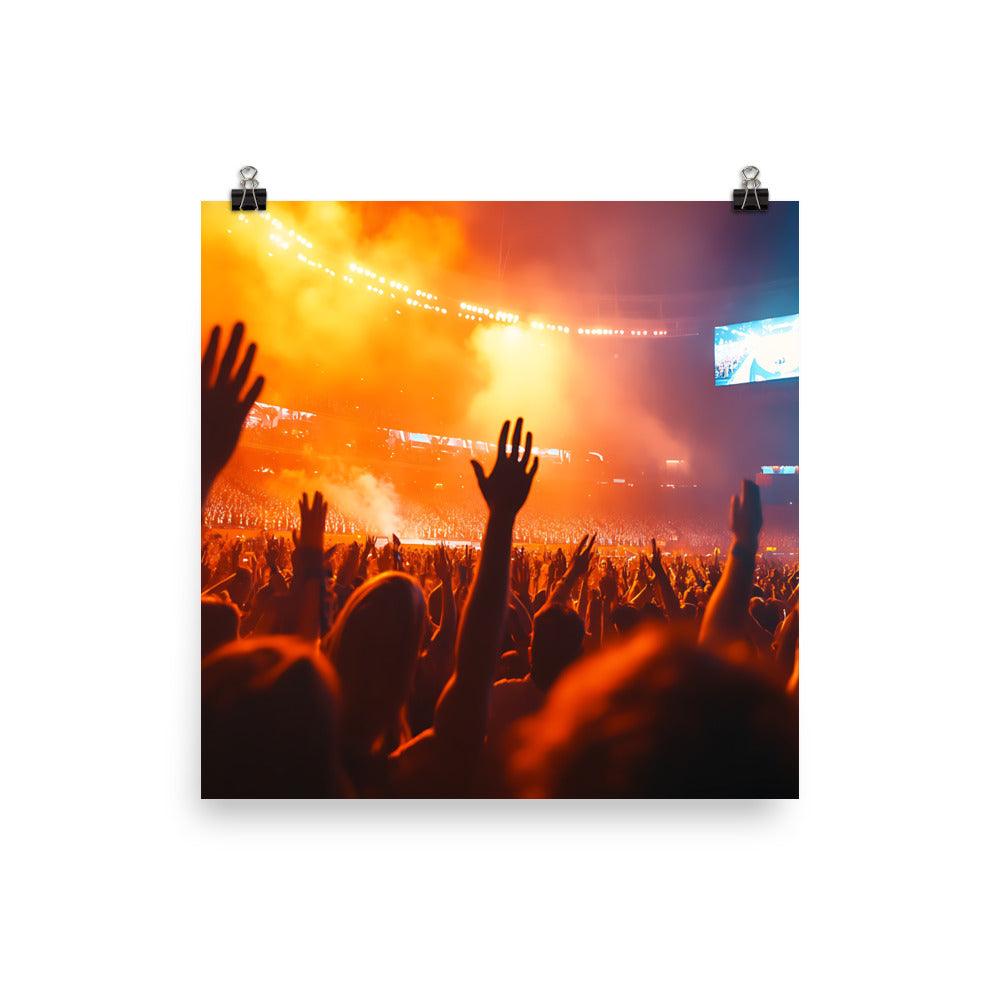 Manchester Concert Vibes Celebration Crowd Excitement Poster - Oh Posters