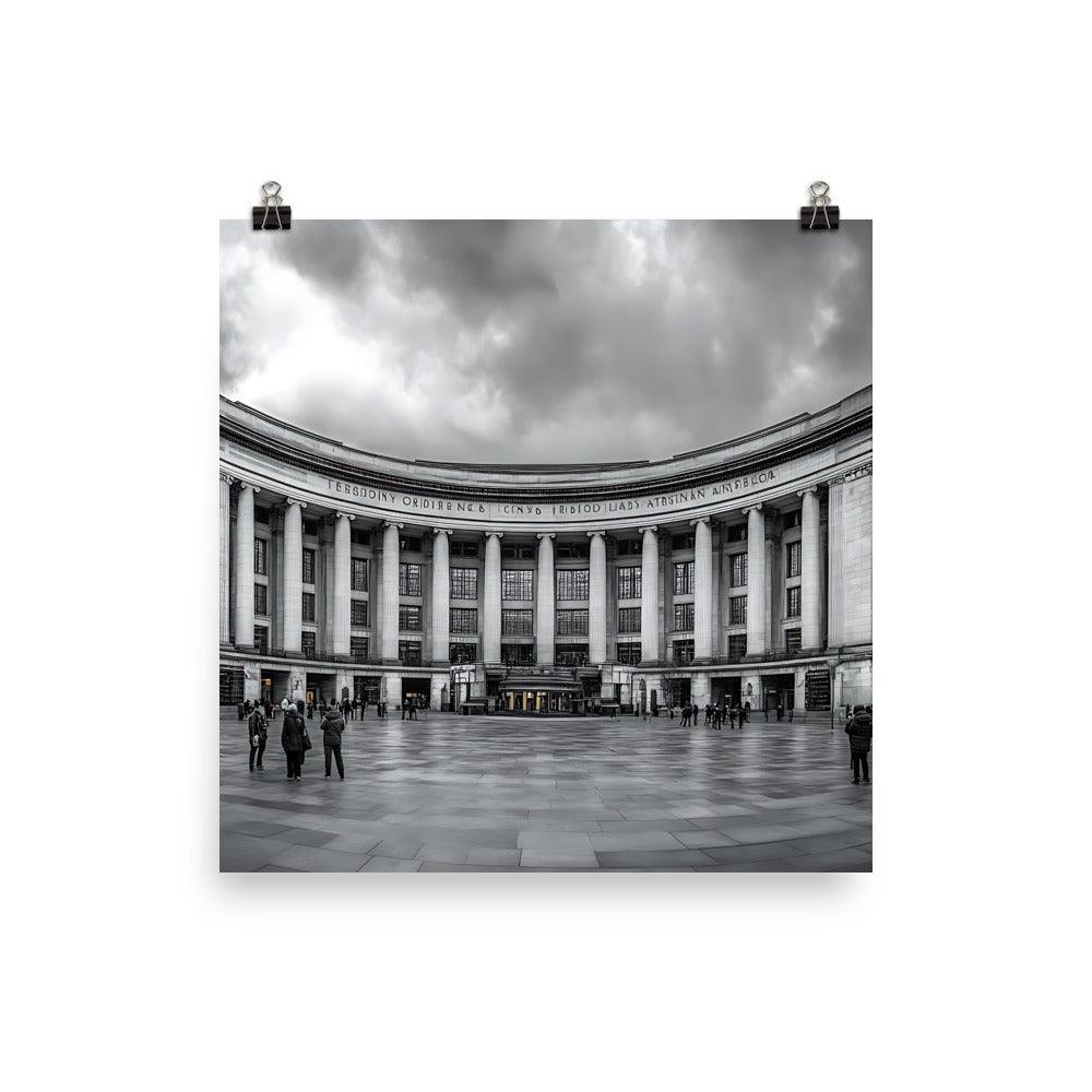 Manchester Iconic Architecture Urban Landscape Enthusiasts Poster - Oh Posters