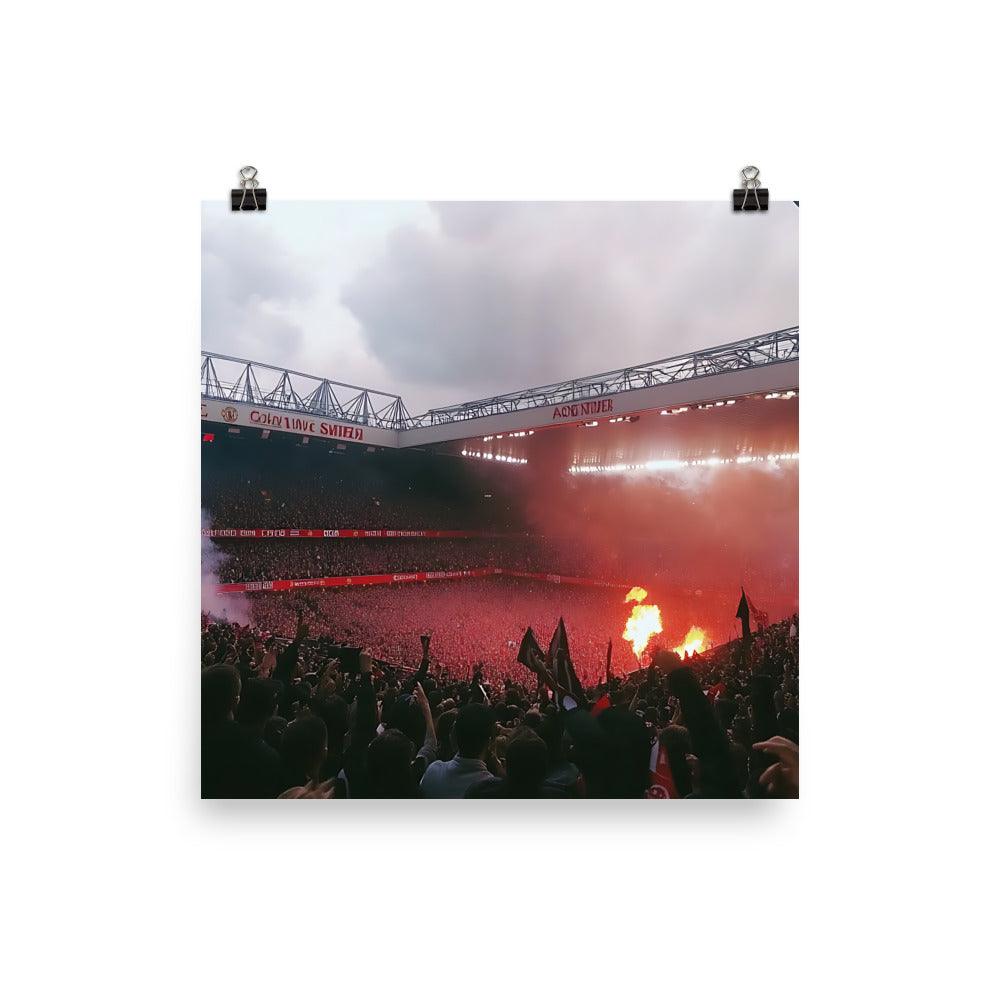 Manchester Football Passion Stadium Crowd Atmosphere Poster - Oh Posters