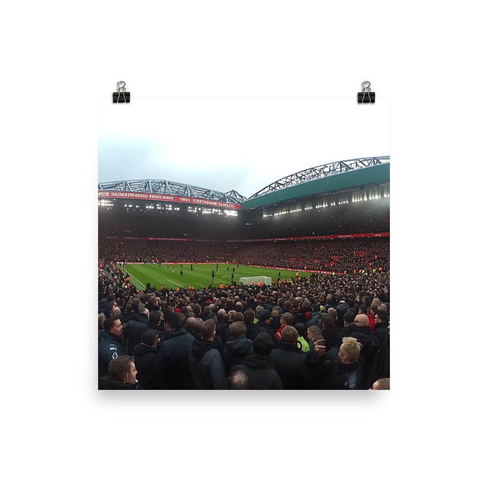 Manchester Football Fans Stadium View Enthusiasm Poster - Oh Posters