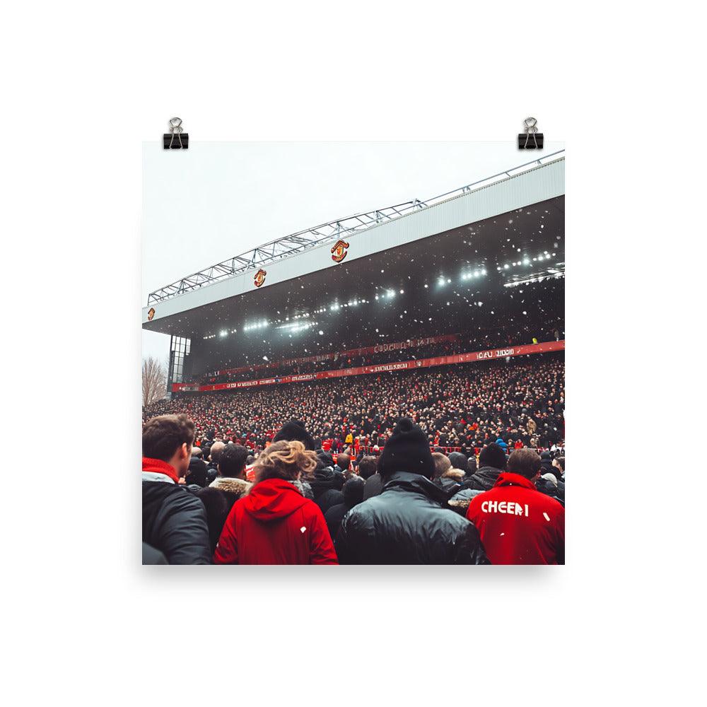 Manchester Football Stadium Crowd Excitement Poster - Oh Posters
