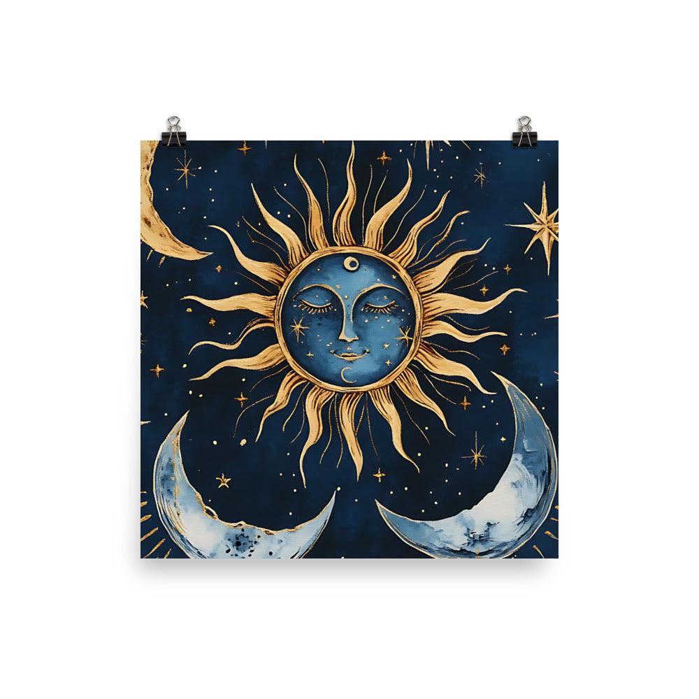 Boho Sun and Moon Celestial Dream Poster - Oh Posters