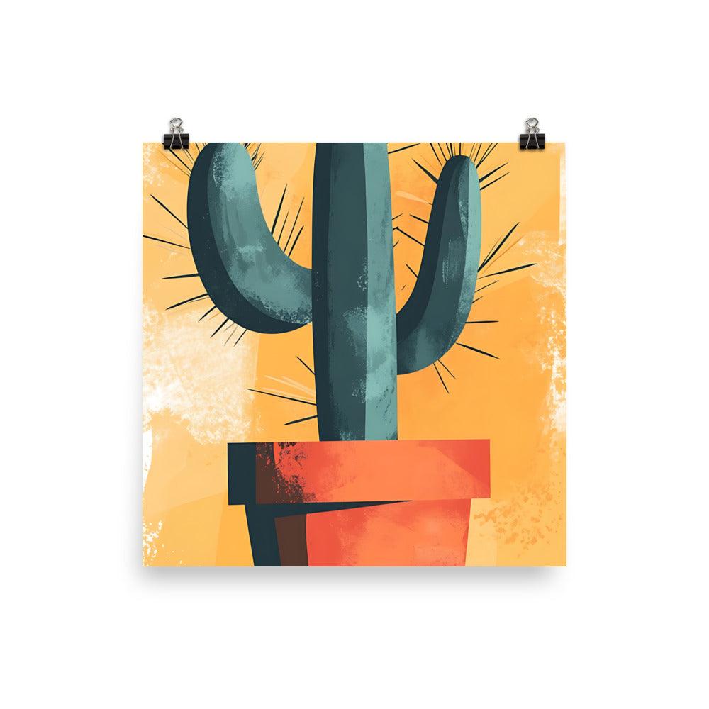 Boho Cactus Vibes Desert Charm Poster - Oh Posters