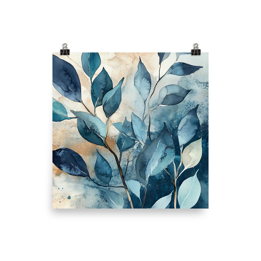 Boho Watercolor Leaf Art for Nature Lovers Poster - Oh Posters