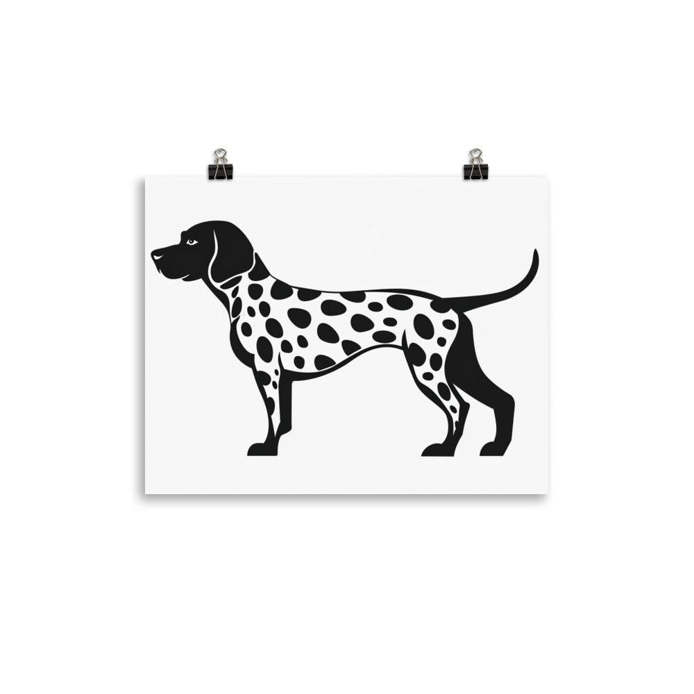 Dalmatian Breed Spotted Dog Graphic Art Poster - Oh Posters