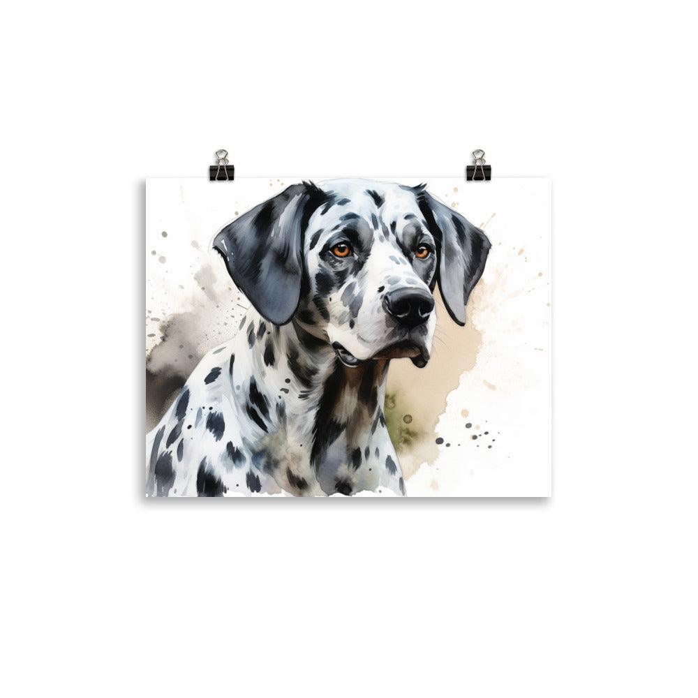 Expressive Dalmatian Watercolor Artwork Poster - Oh Posters