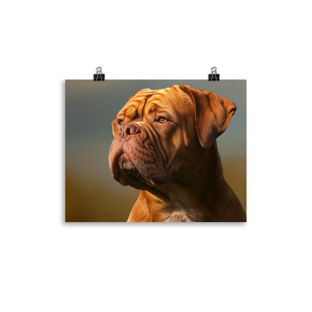 Dogue de Bordeaux Majestic Stare Digital Art Poster - Oh Posters