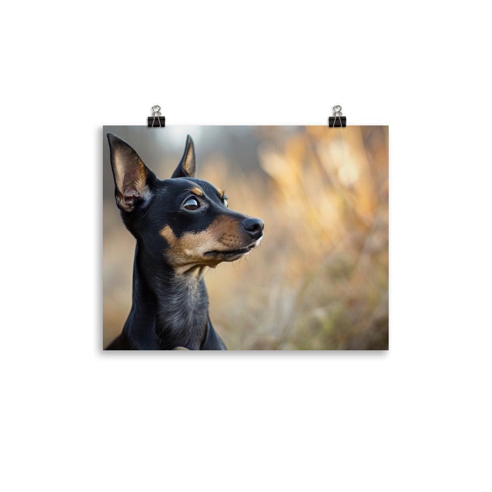 Expressive English Toy Terrier in Natural Setting Poster - Oh Posters