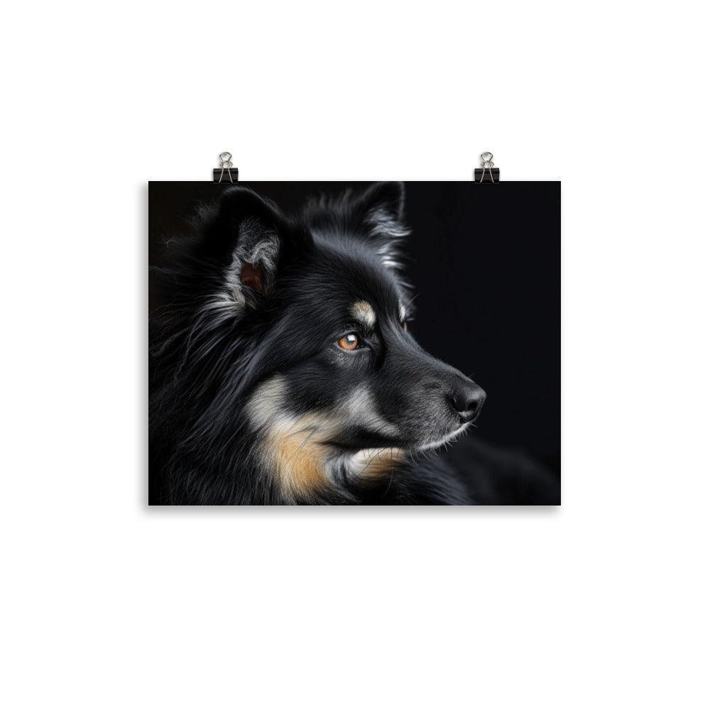 Finnish Lapphund Mystical Dark Portrait Poster - Oh Posters