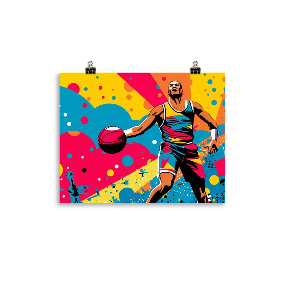 Pop Art Basketball Player Poster - Oh Posters