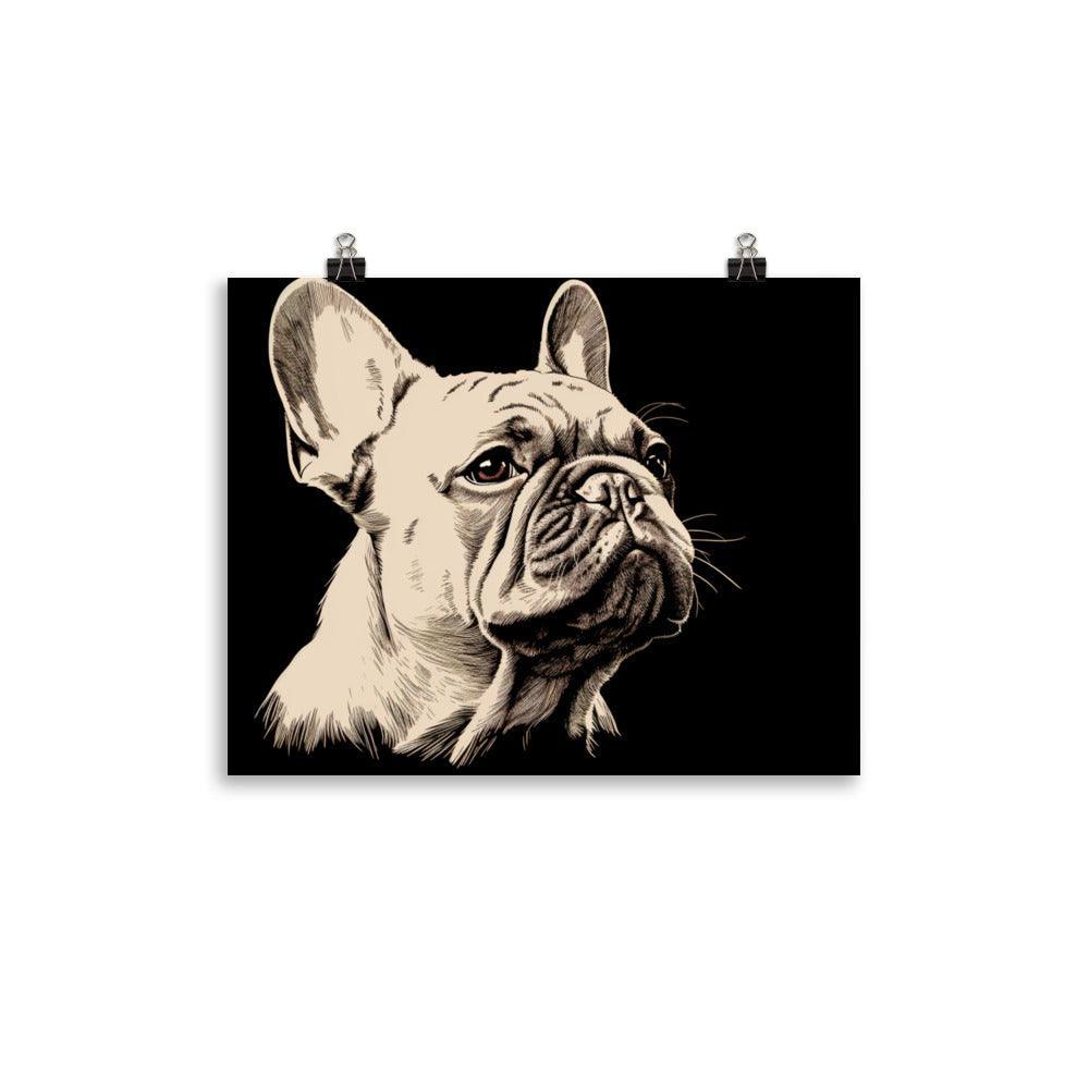 French Bulldog Minimalist Line Art Poster - Oh Posters