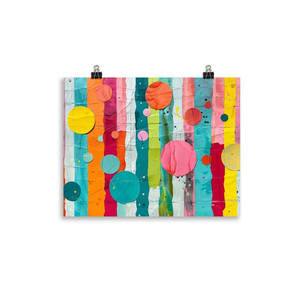 Modern Geometric Shapes Abstract Art Poster - Oh Posters