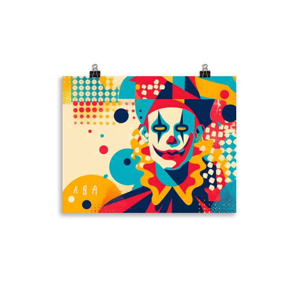 Carnival Trickster Abstract Art Poster - Oh Posters