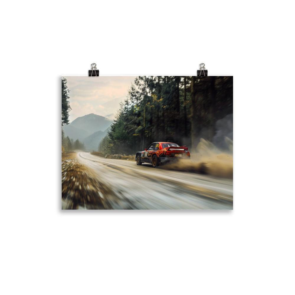 Mountain Trail Classic Rally Car Race Poster - Oh Posters