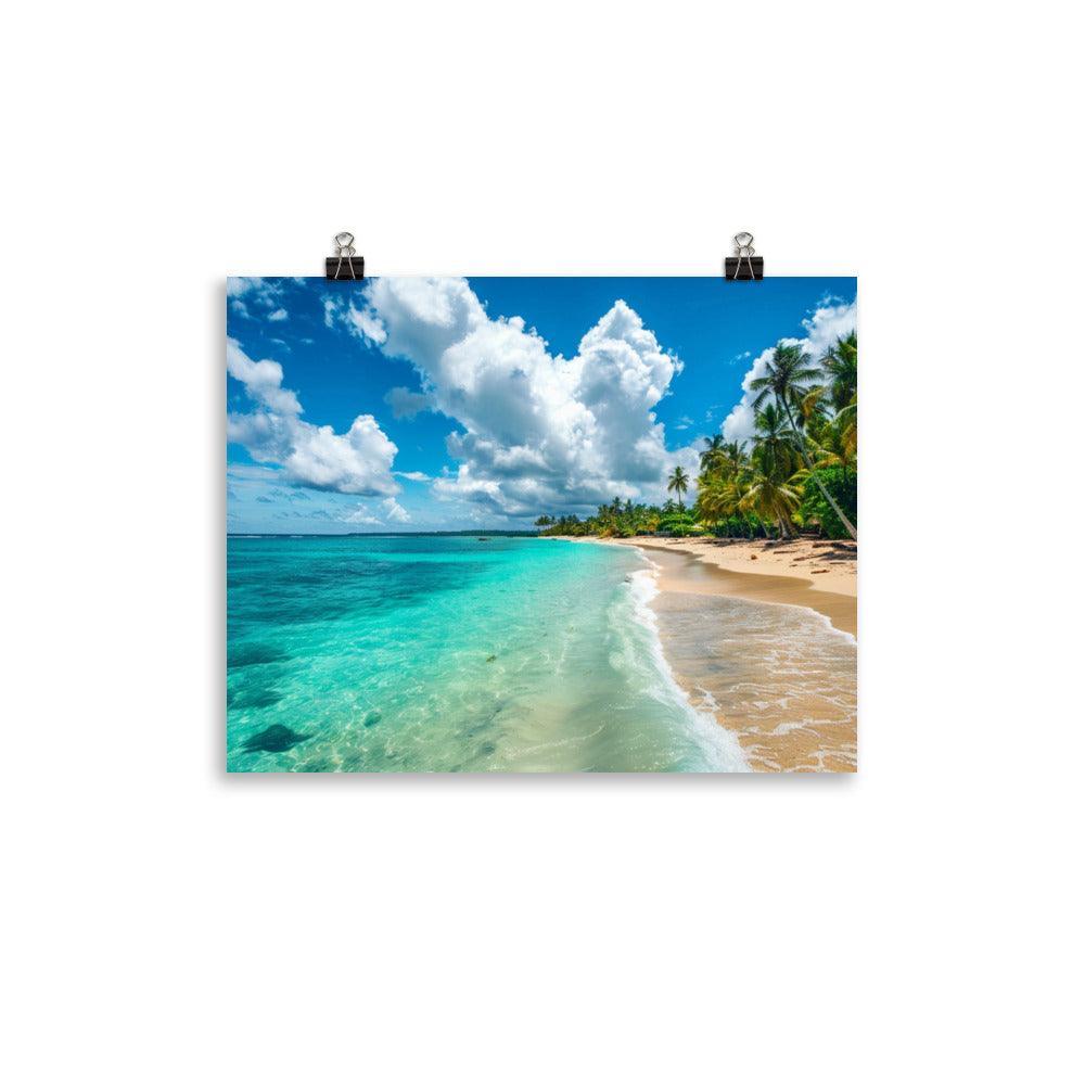 Dominican Republic Tropical Beach Paradise Poster - Oh Posters