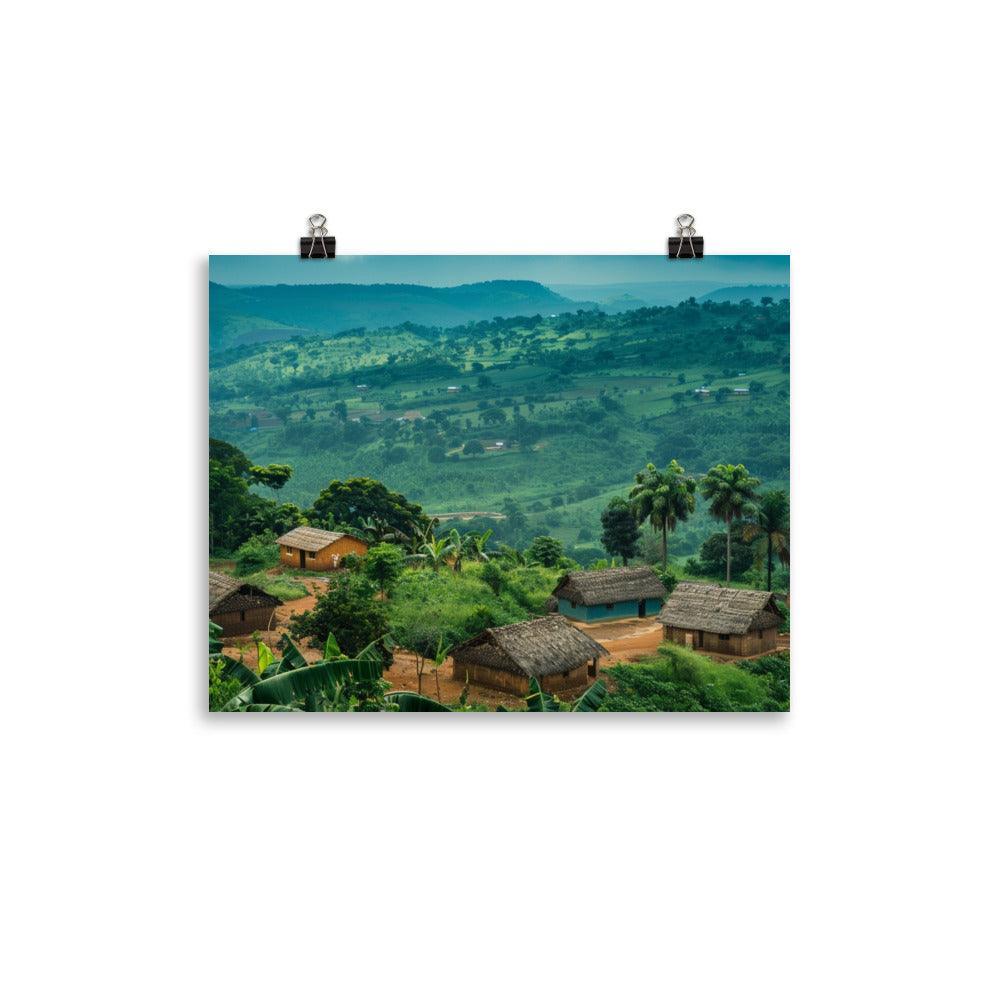 Ghana Verdant Countryside Rural Landscape Poster - Oh Posters