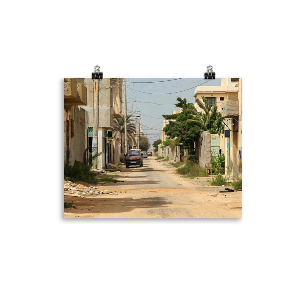 Libya Rustic Residential Alleyway Poster - Oh Posters