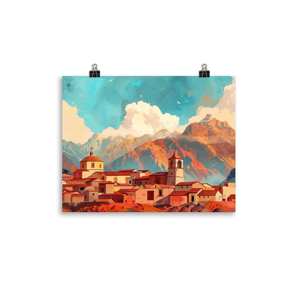 Peru Andean Mountain Village Poster - Oh Posters