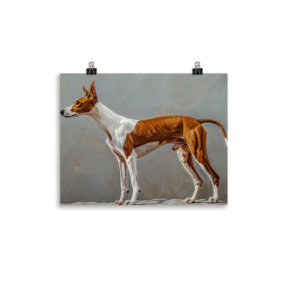 Ibizan Hound Side Profile Painting Poster - Oh Posters