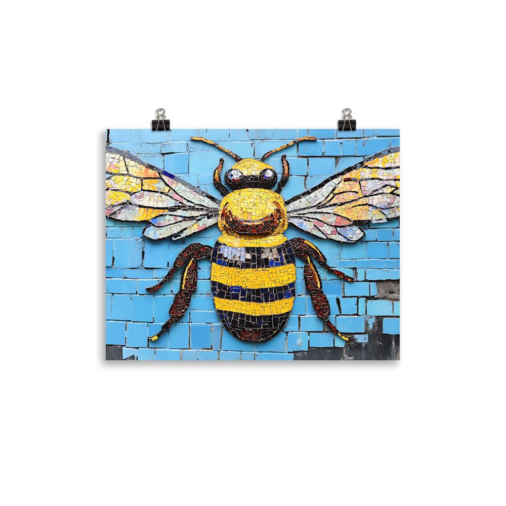 Manchester Worker Bee Urban Art Vibe Poster - Oh Posters