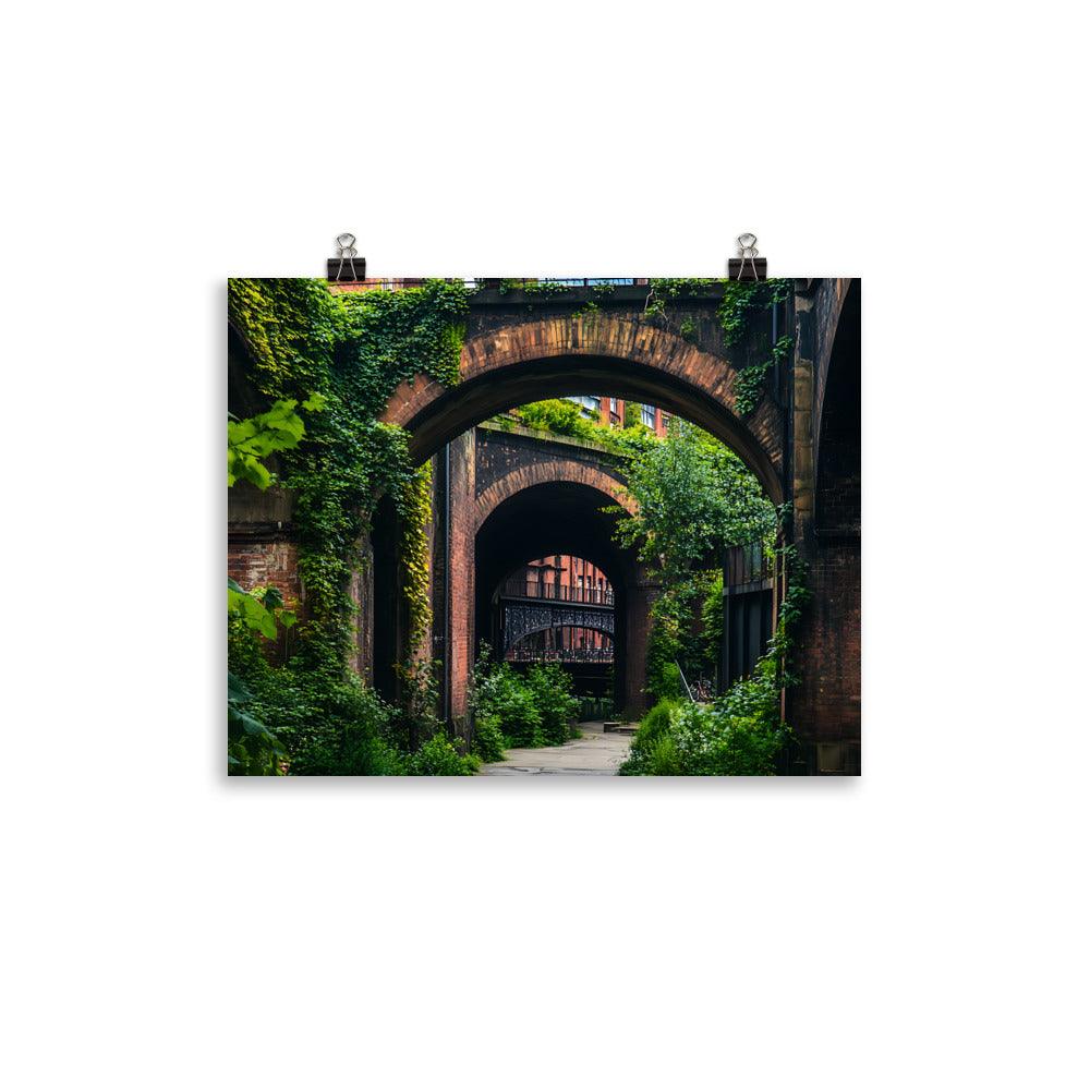 Manchester Urban Archways Exploration Poster - Oh Posters