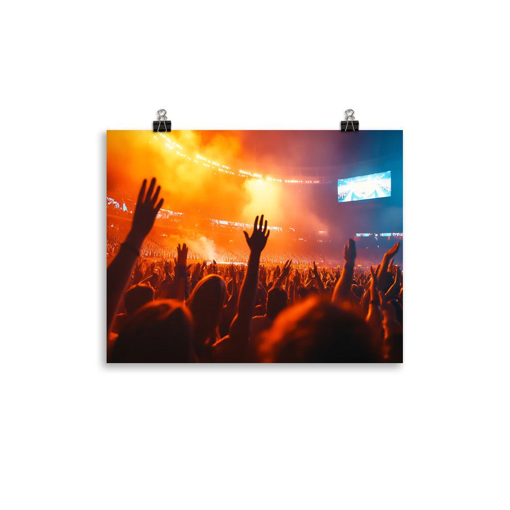 Manchester Concert Vibes Celebration Crowd Excitement Poster - Oh Posters
