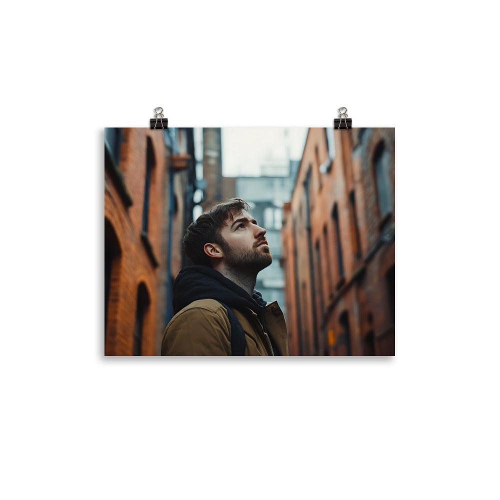 Urban Exploration in Manchester's Iconic Alleyways Poster - Oh Posters