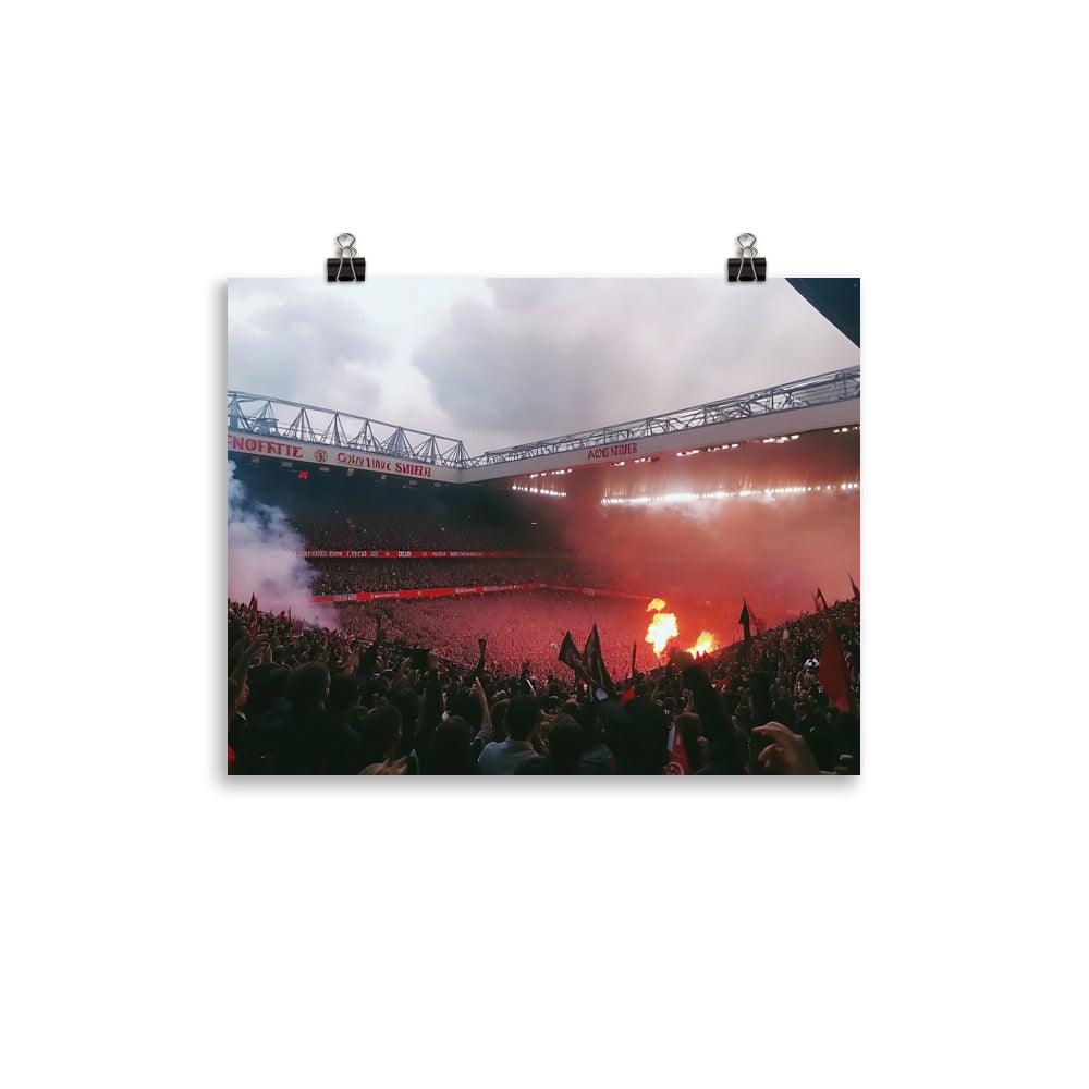 Manchester Football Passion Stadium Crowd Atmosphere Poster - Oh Posters