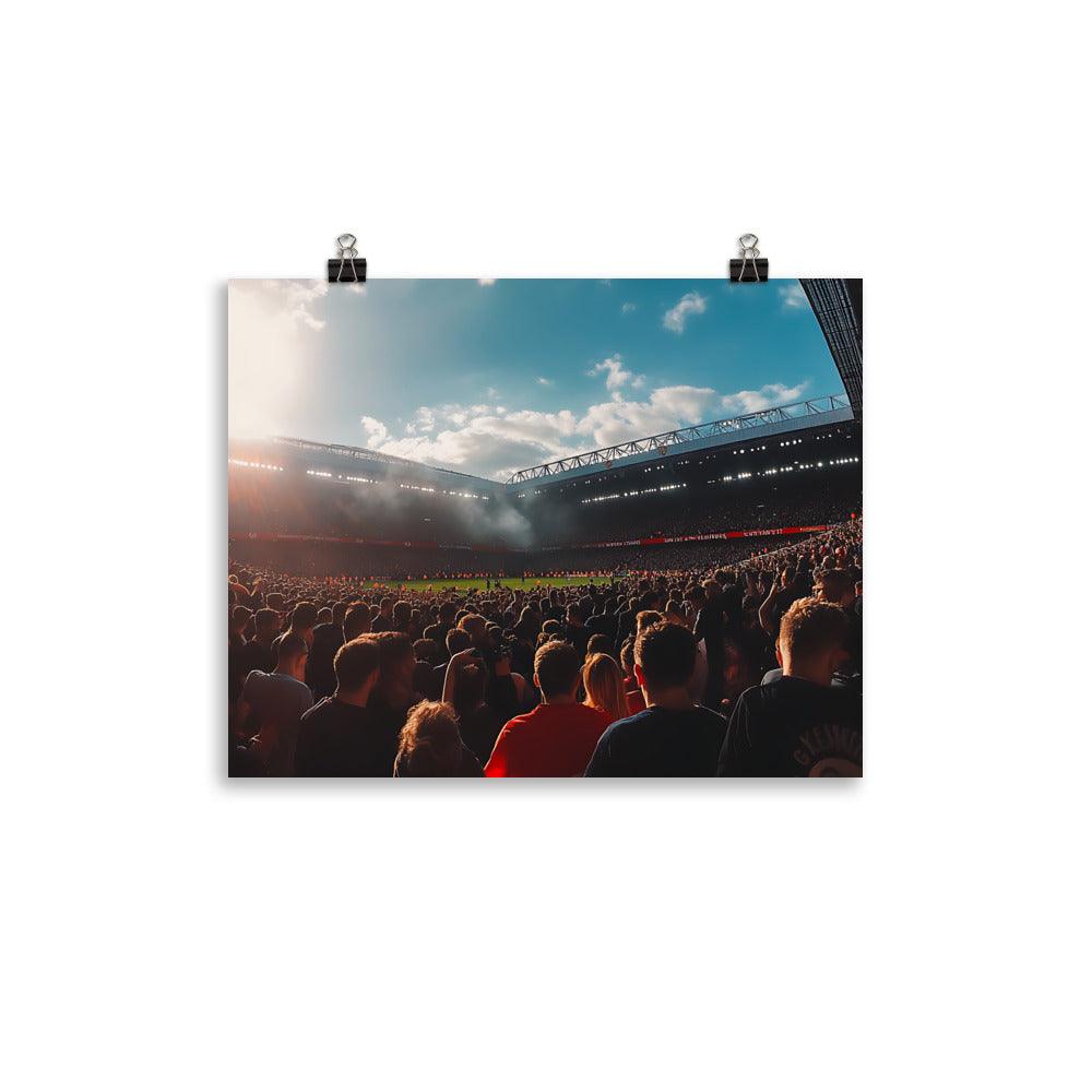 Manchester Football Stadium Crowd Energy Poster - Oh Posters