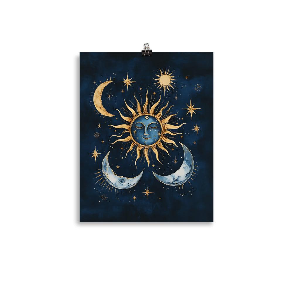 Boho Sun and Moon Celestial Dream Poster - Oh Posters