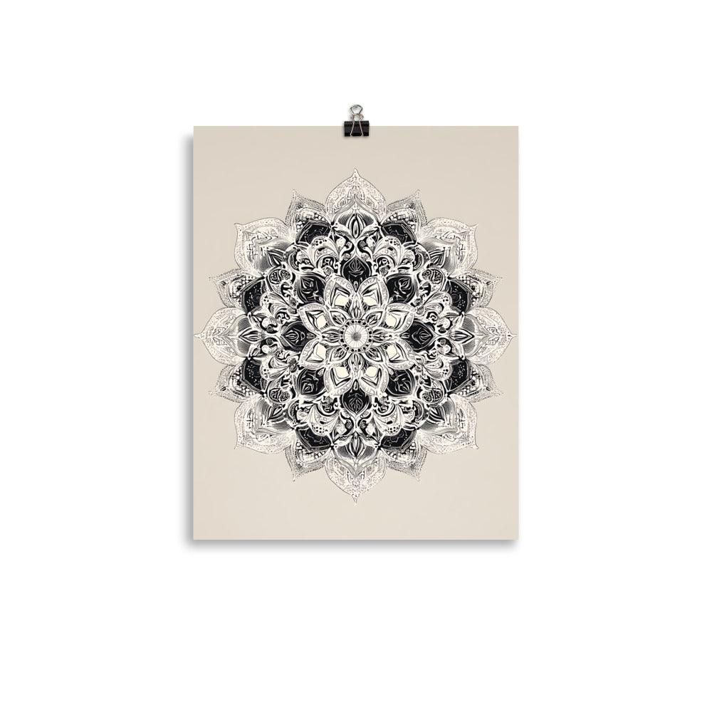 Intricate Boho Floral Mandala Art for Meditation and Mindfulness Poster - Oh Posters