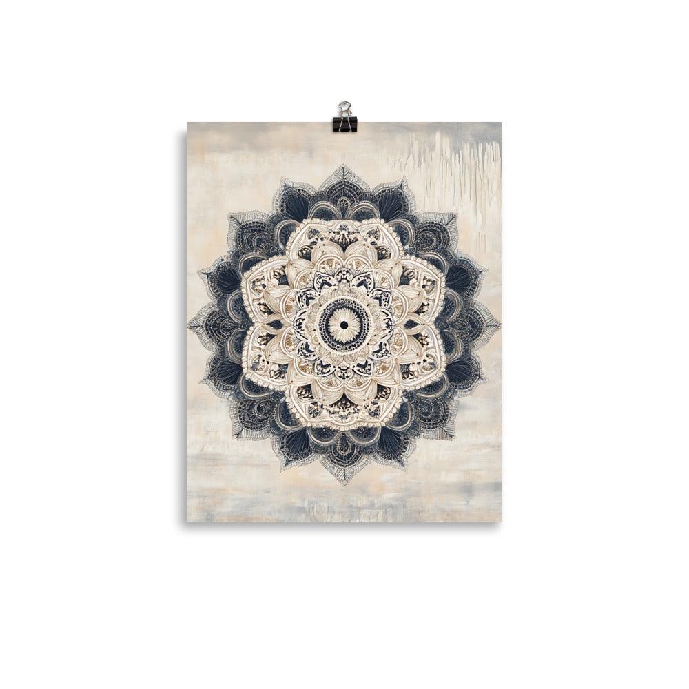 Intricate Boho Mandala Art for Peaceful Vibes Poster - Oh Posters