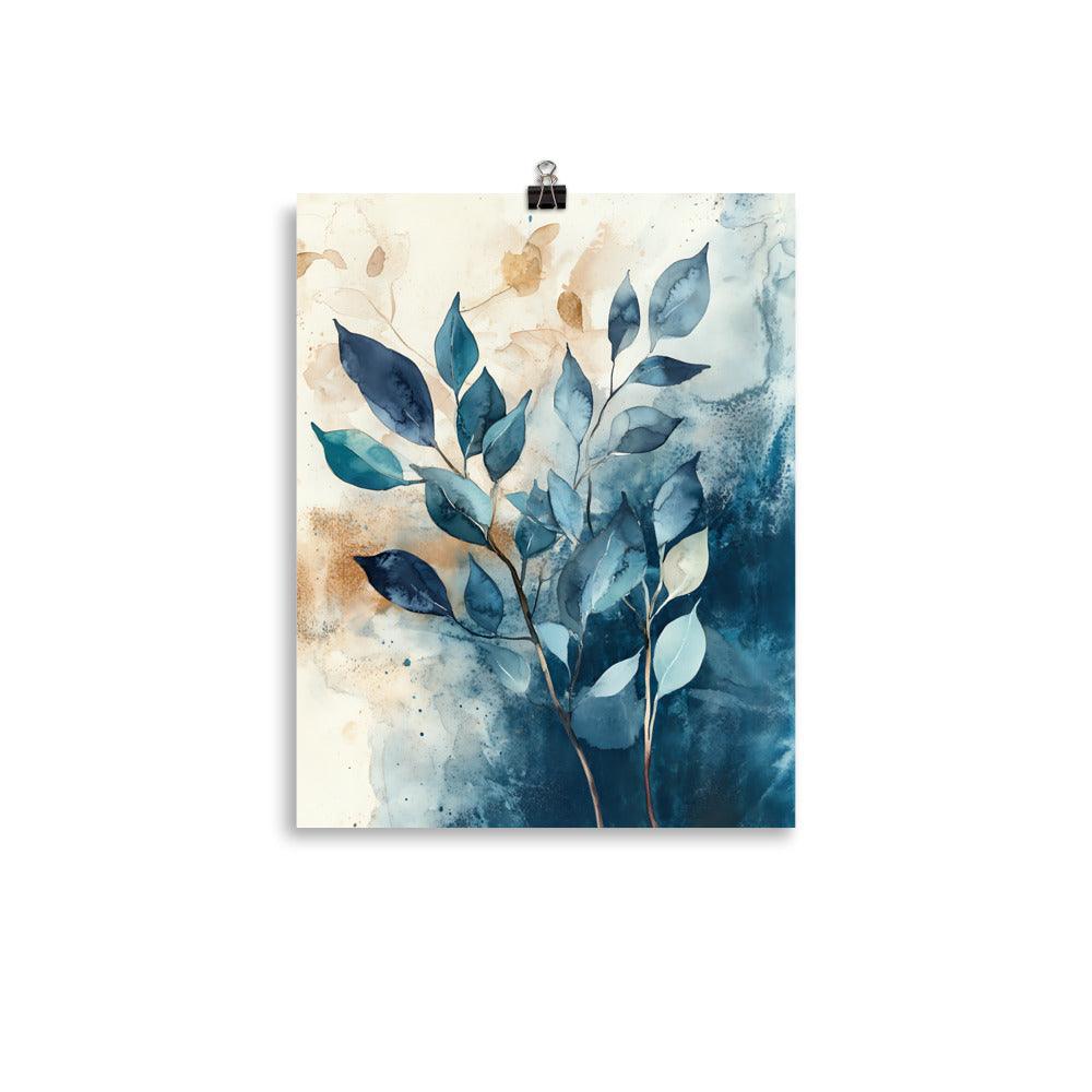 Boho Watercolor Leaf Art for Nature Lovers Poster - Oh Posters