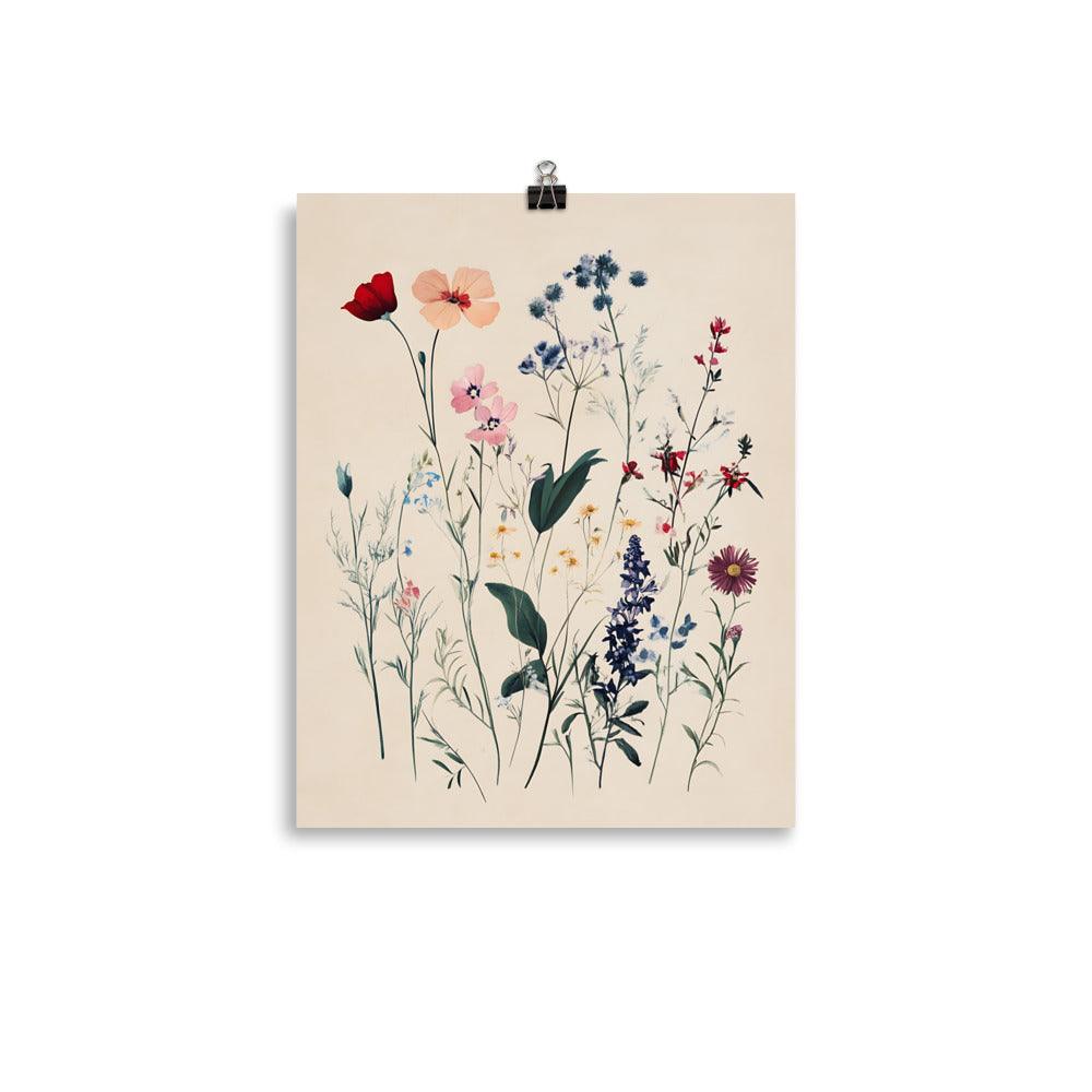 Boho Wildflower Dreams Botanical Floral Art Poster - Oh Posters